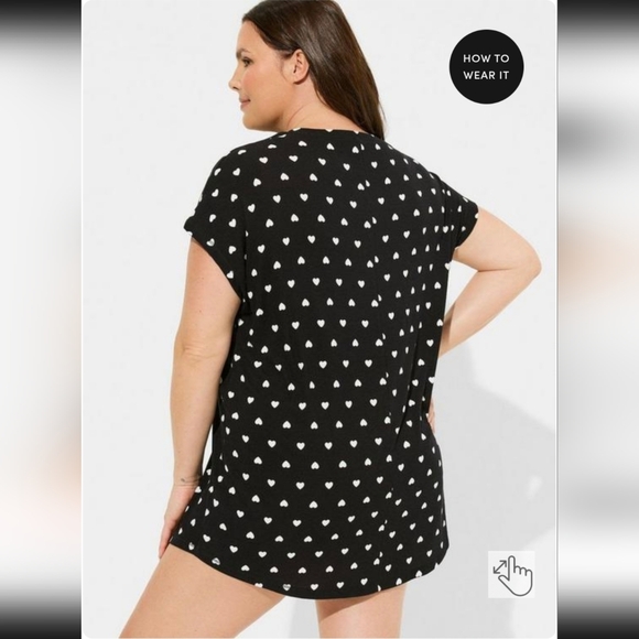 Torrid Super Soft Rib Dolman Sleep Dress - Picture 3 of 10